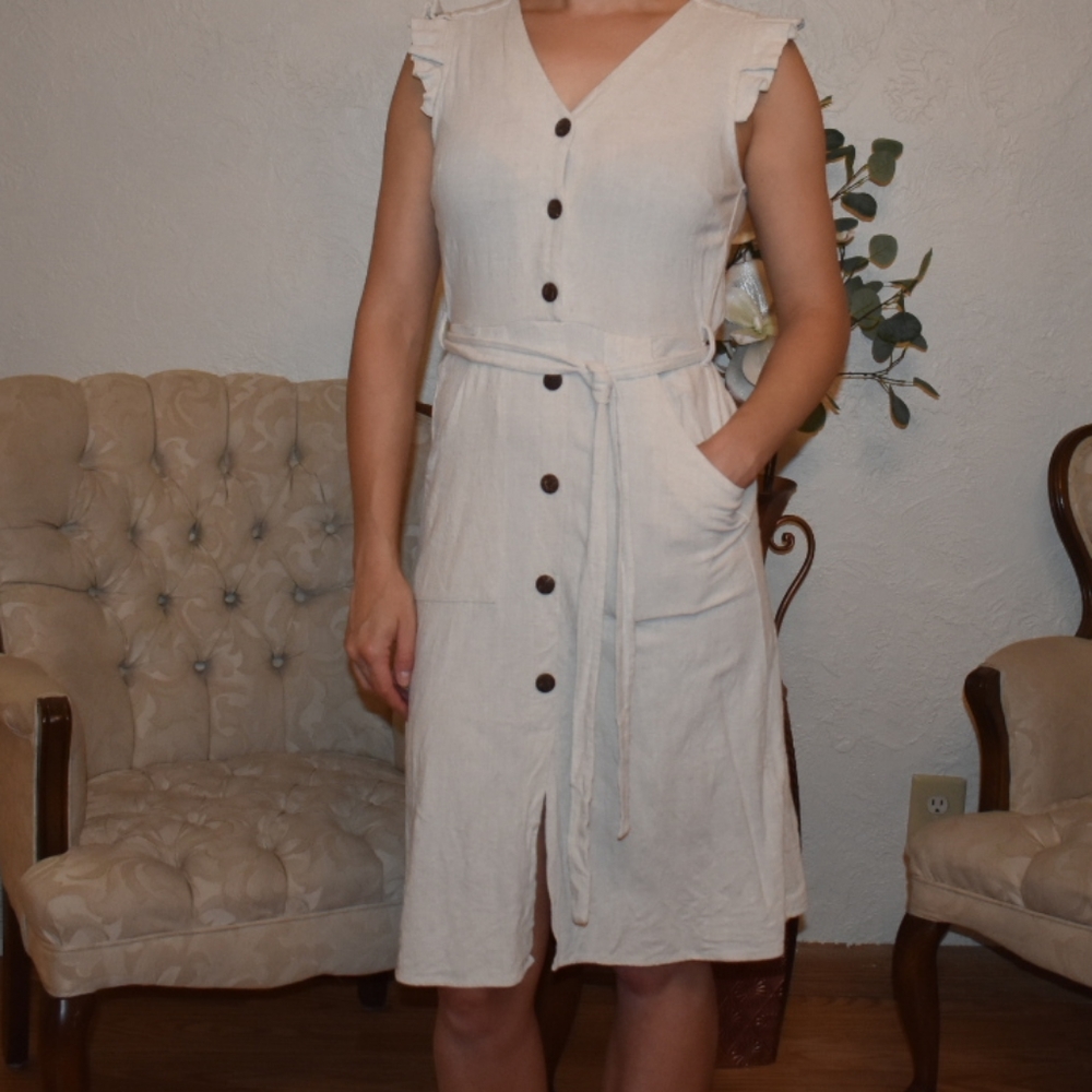 **Host pick*** linen Monteau XS dress